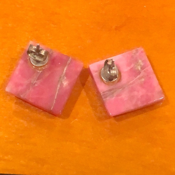 Pink / black Rhodonite beaded necklace & earrings - Picture 7 of 8